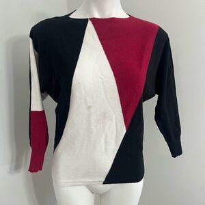 Colorblock Crew Neck Sweater